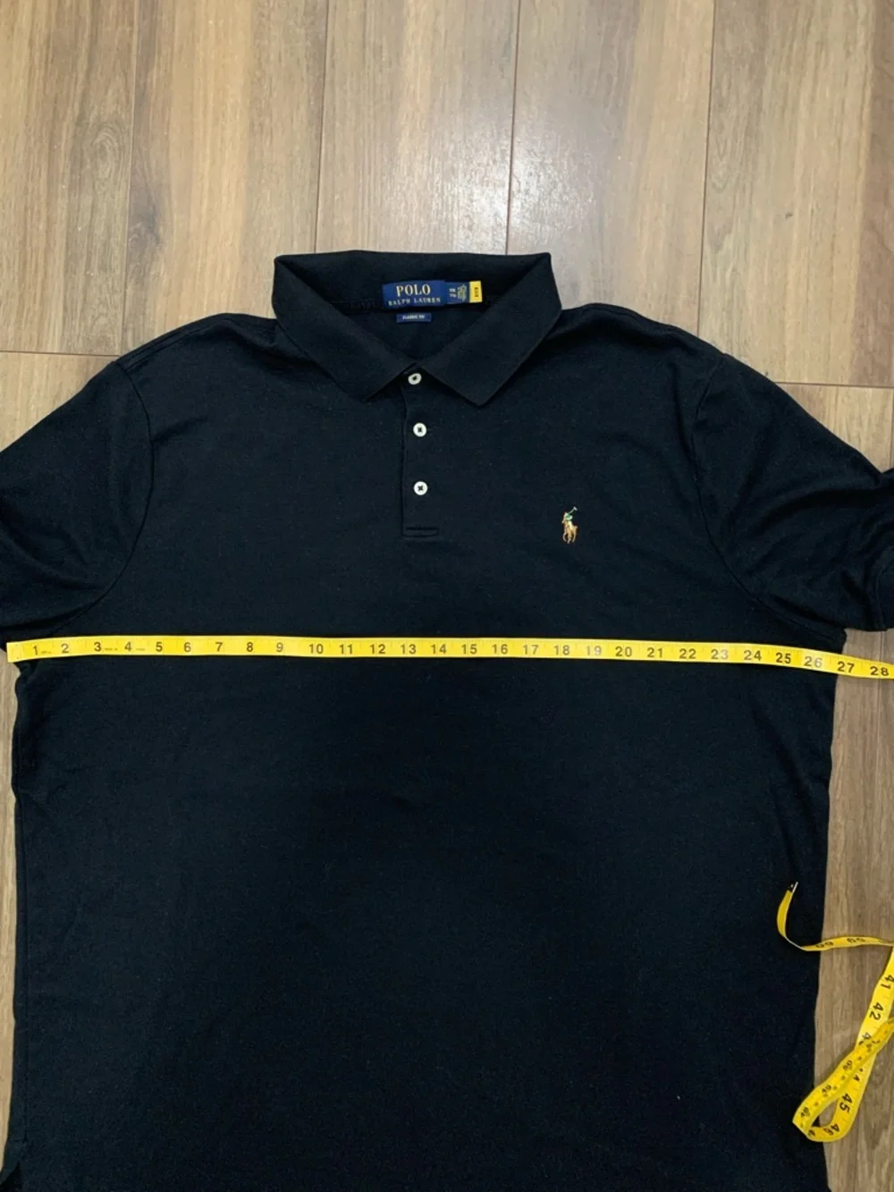 Polo Ralph Lauren Black Short-Sleeve soft Cotton Polo men's shirt  size XXL - Picture 7 of 13